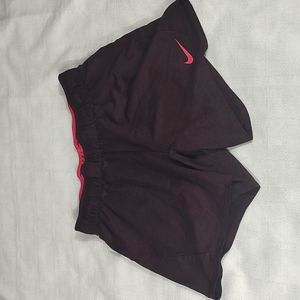 Nike Dri-Fit Maroon Dark Pink Shorts Size XSmall Nike Logo Waist Band